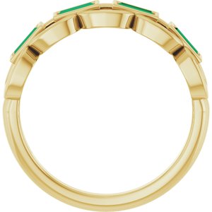 Chain Link Accented Ring