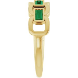 Chain Link Accented Ring