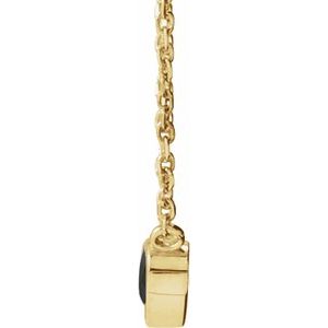 Heart Bezel-Set Necklace