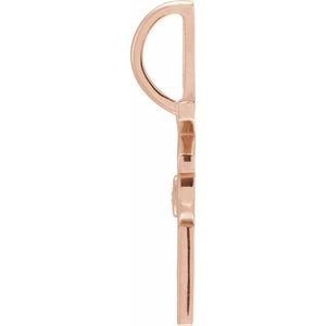 14K Rose Gold .03 CT Natural Diamond Vote Charm/Pendant – image 2