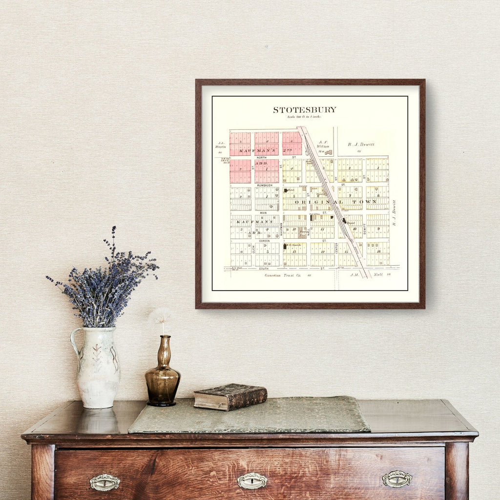 Vintage Map of Stotesbury, Missouri 1903