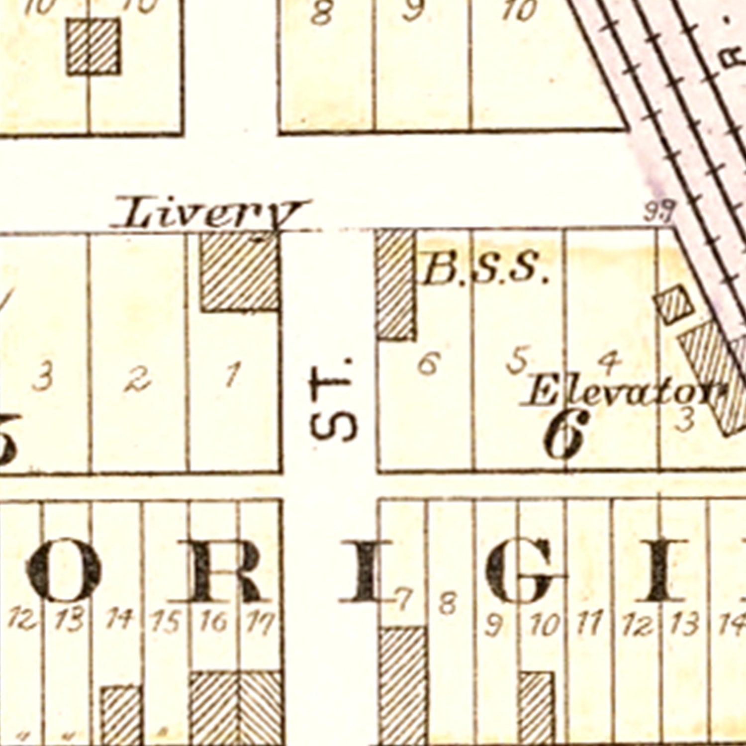 Vintage Map of Stotesbury, Missouri 1903