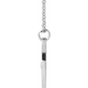 Accented Compass Necklace or Pendant