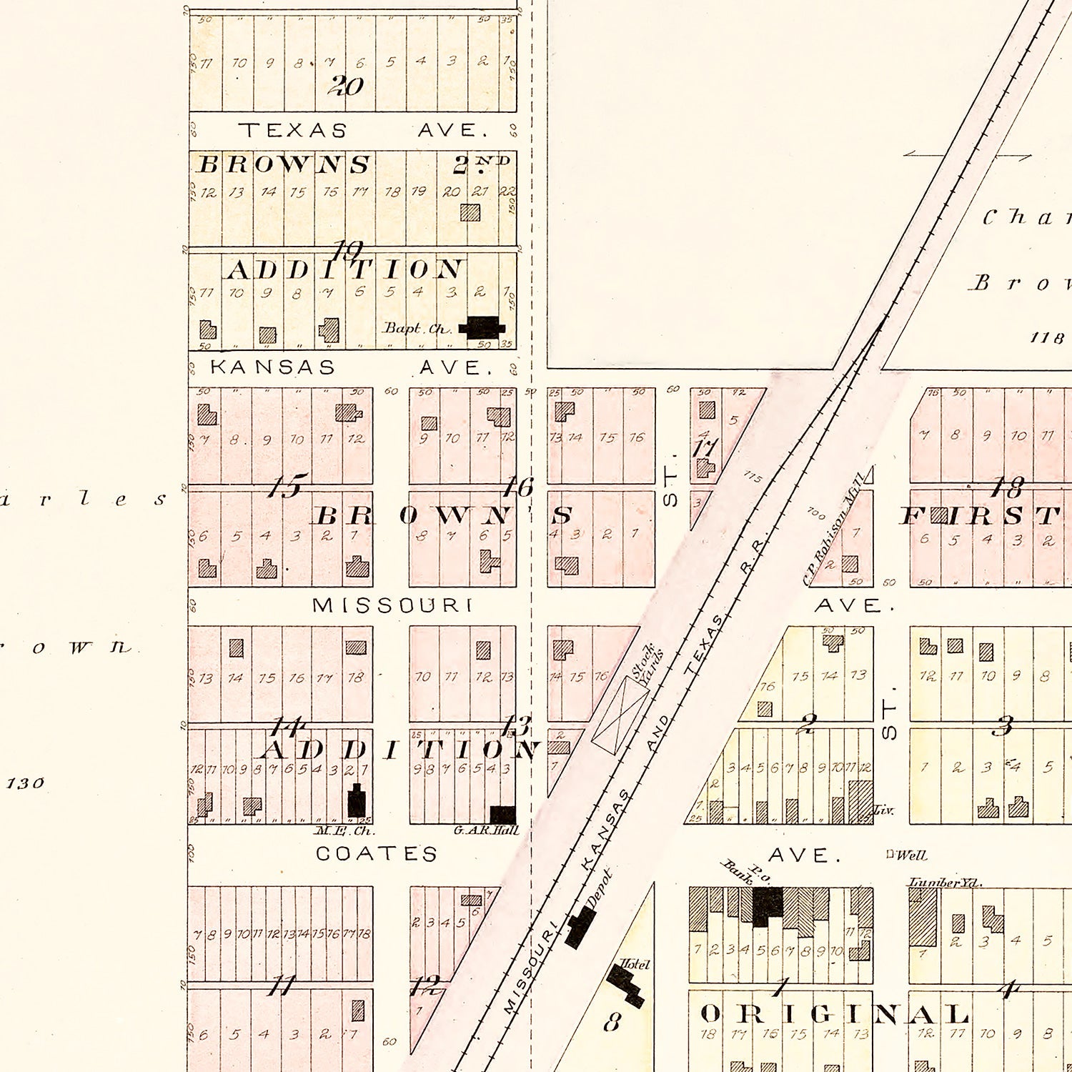 Vintage Map of Harwood, Missouri 1903