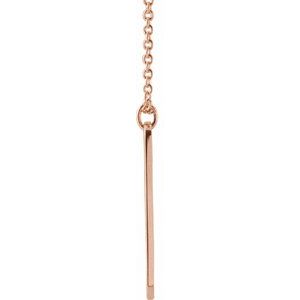 14K Rose Engravable Home 16-18" Necklace
