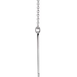 Sterling Silver Engravable Home 16-18" Necklace