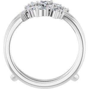 Platinum 1/3 CTW Natural Diamond Ring Guard
