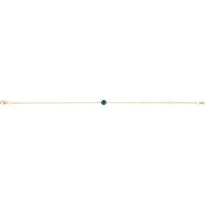 14K Yellow Lab-Grown Alexandrite  6 1/2-7-1/2" Bracelet