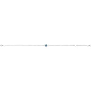 Sterling Silver Natural Aquamarine  6 1/2-7-1/2" Bracelet – image 2