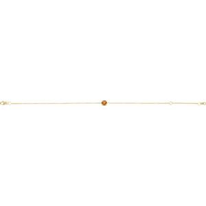 14K Yellow Natural Citrine  6 1/2-7-1/2" Bracelet
