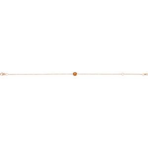 14K Rose Natural Citrine  6 1/2-7-1/2" Bracelet