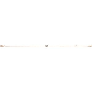14K Rose 1/5 CT Natural Diamond 6 1/2-7 1/2" Bracelet