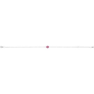Sterling Silver Natural Pink Tourmaline  6 1/2-7-1/2" Bracelet – image 2