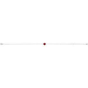 Sterling Silver Lab-Grown Ruby 6 1/2-7 1/2" Bracelet – image 2