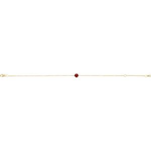 14K Yellow Gold Natural Ruby  6 1/2-7-1/2" Bracelet – image 2