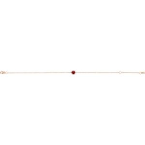 14K Rose Gold Lab-Grown Ruby  6 1/2-7-1/2" Bracelet – image 2