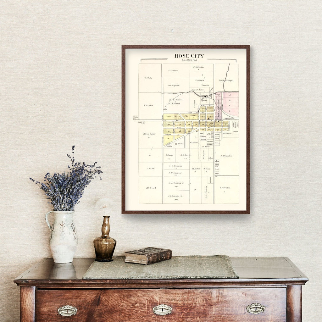 Vintage Map of Hill, Michigan 1903