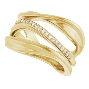 Accented Freeform Ring