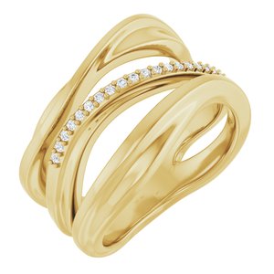 Accented Freeform Ring