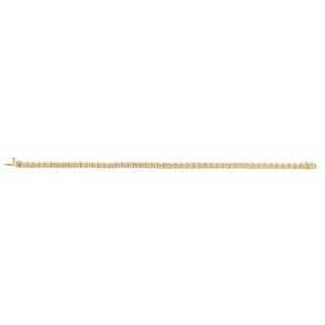 14K Yellow Gold 5 CTW Lab-Grown Diamond Line 7" Bracelet – image 4