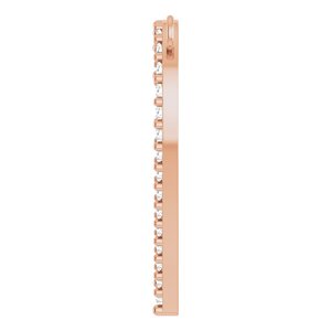 14K Rose Gold 1/4 CTW Natural Diamond Heart Necklace Center
