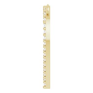 14K Yellow Gold 1/4 CTW Natural Diamond Heart Necklace Center
