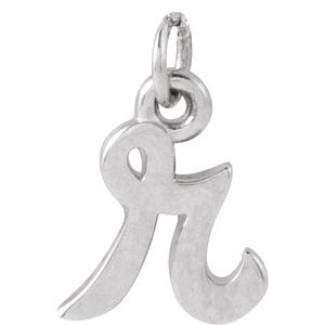 Sterling Silver Petite Initial R Pendant