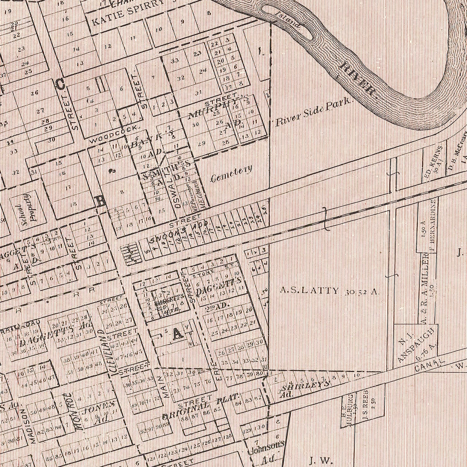 Vintage Map of Antwerp, Ohio 1905