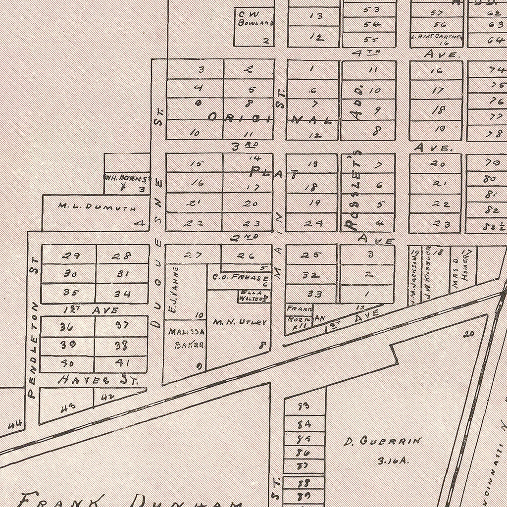 Vintage Map of Cecil, Ohio 1905