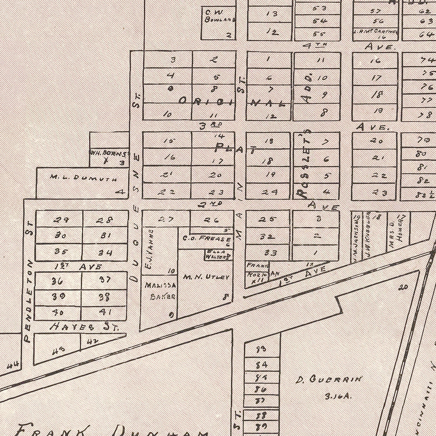 Vintage Map of Cecil, Ohio 1905