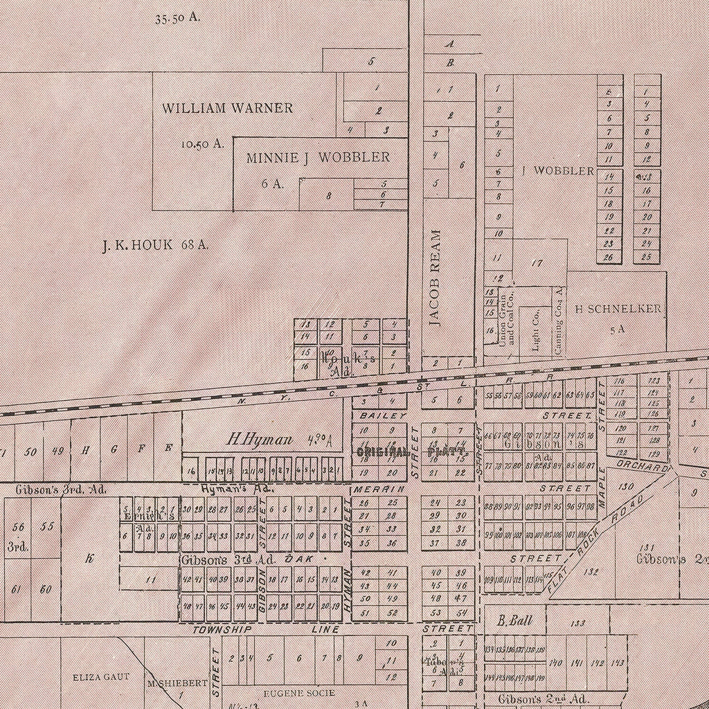 Vintage Map of Payne, Ohio 1905