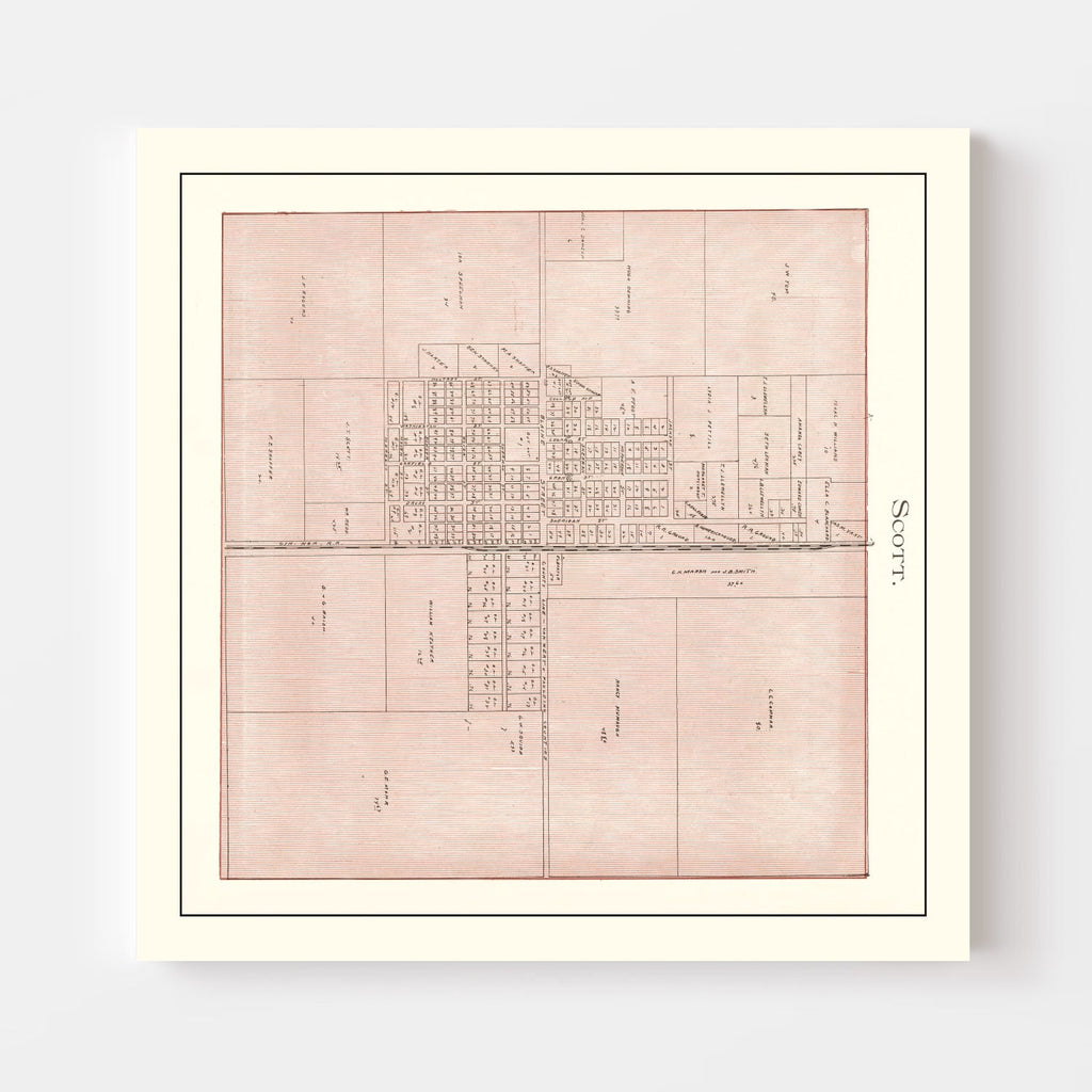 Vintage Map of Scott, Ohio 1905