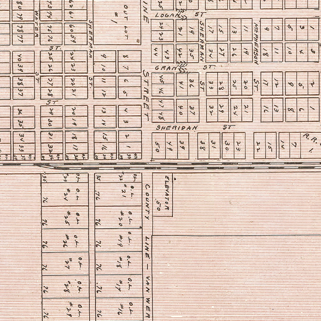 Vintage Map of Scott, Ohio 1905