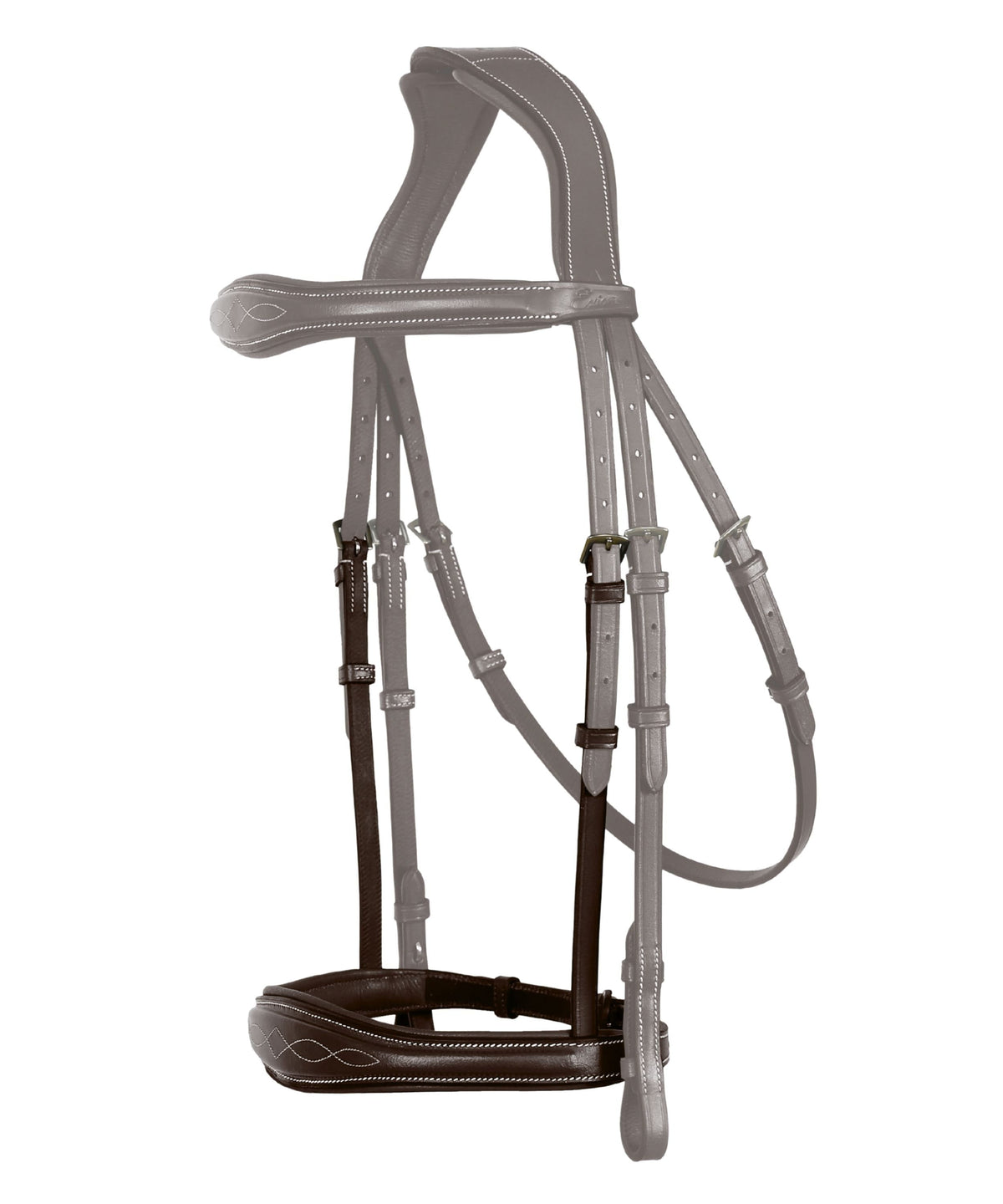 Replacement Noseband of ExionPro 'Perseus' Anatomical Jumping Bridle without Flash