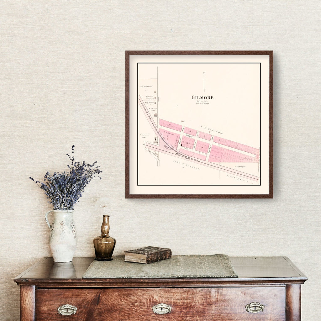 Vintage Map of Gilmore, Missouri 1905