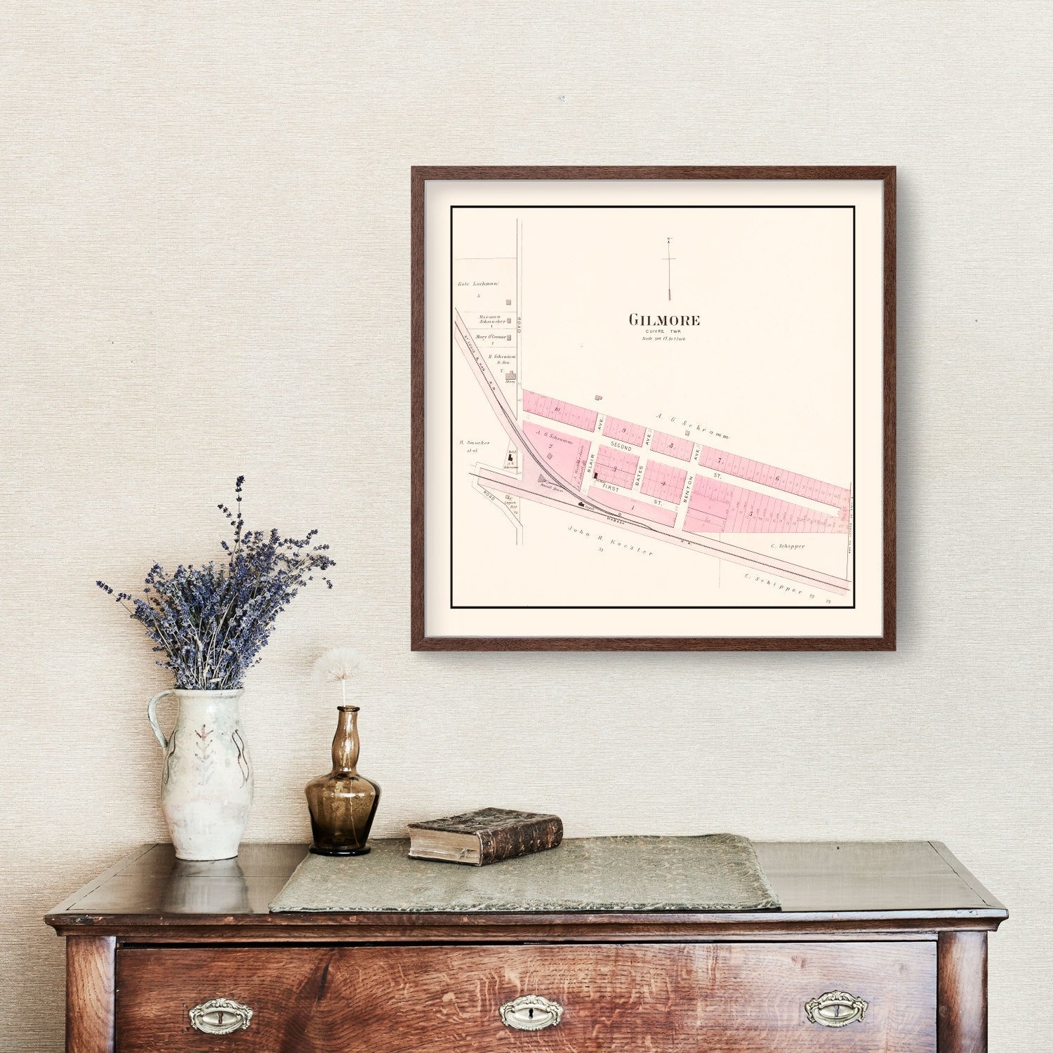 Vintage Map of Gilmore, Missouri 1905