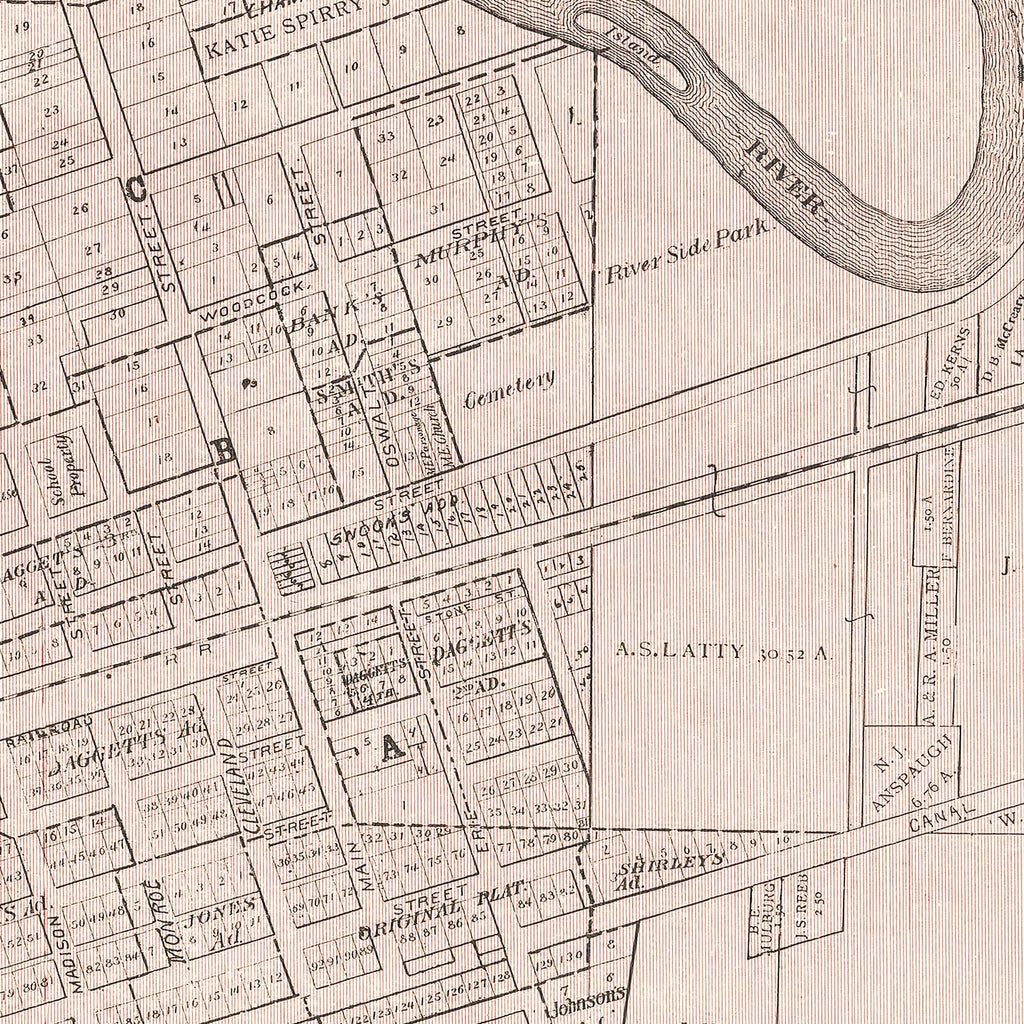 Vintage Map of Ida County, Iowa 1906