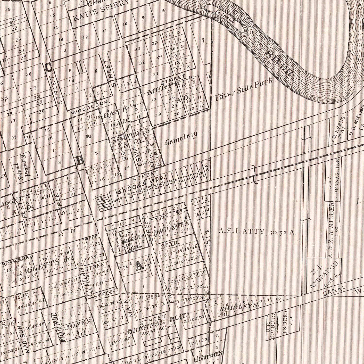 Vintage Map of Ida County, Iowa 1906