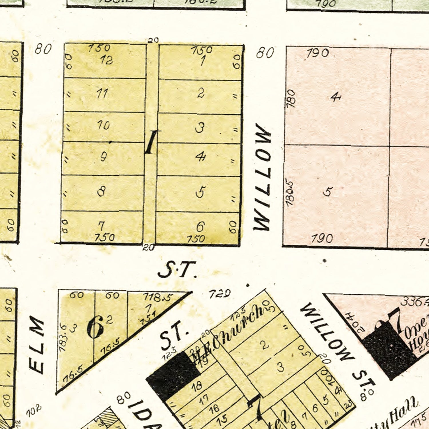 Vintage Map of Battle Creek, Iowa 1906