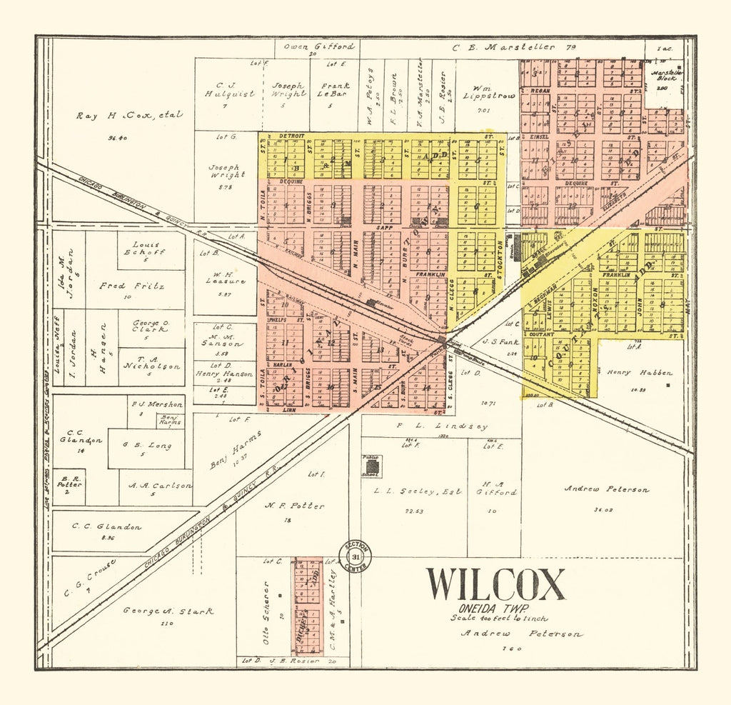 Vintage Map of Waushara County, Wisconsin 1906