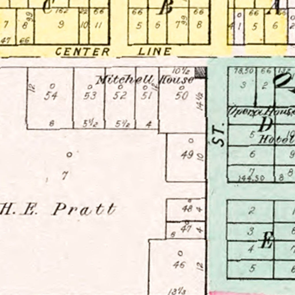 Vintage Map of Plainfield, Wisconsin 1906
