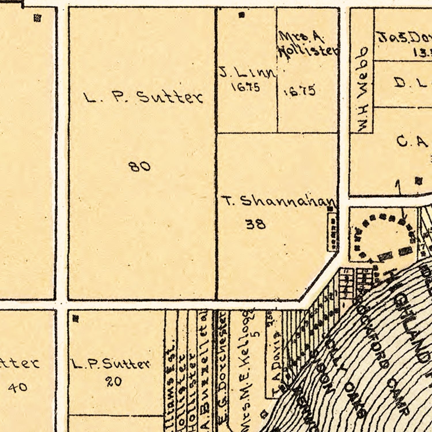 Vintage Map of Delavan Lake, Wisconsin 1907