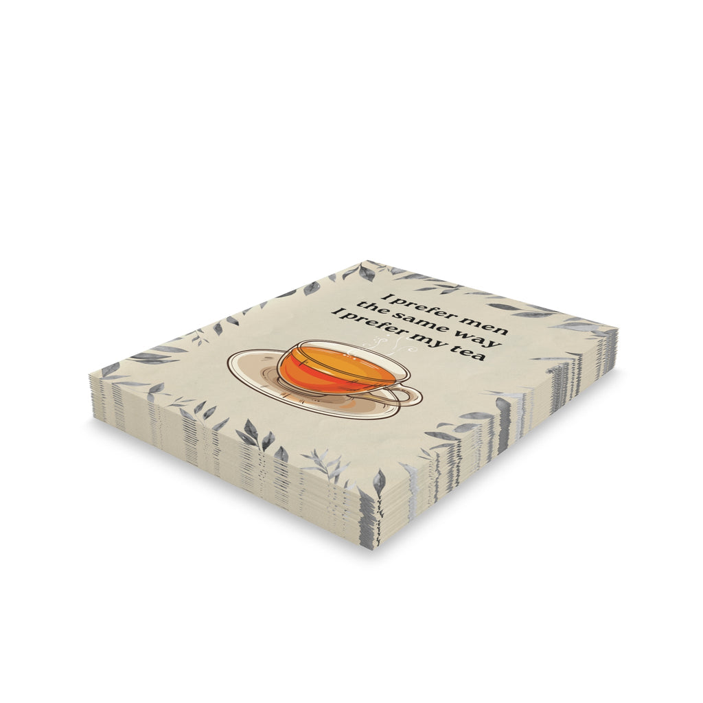"I Prefer My Tea" Funny Greeting Cards