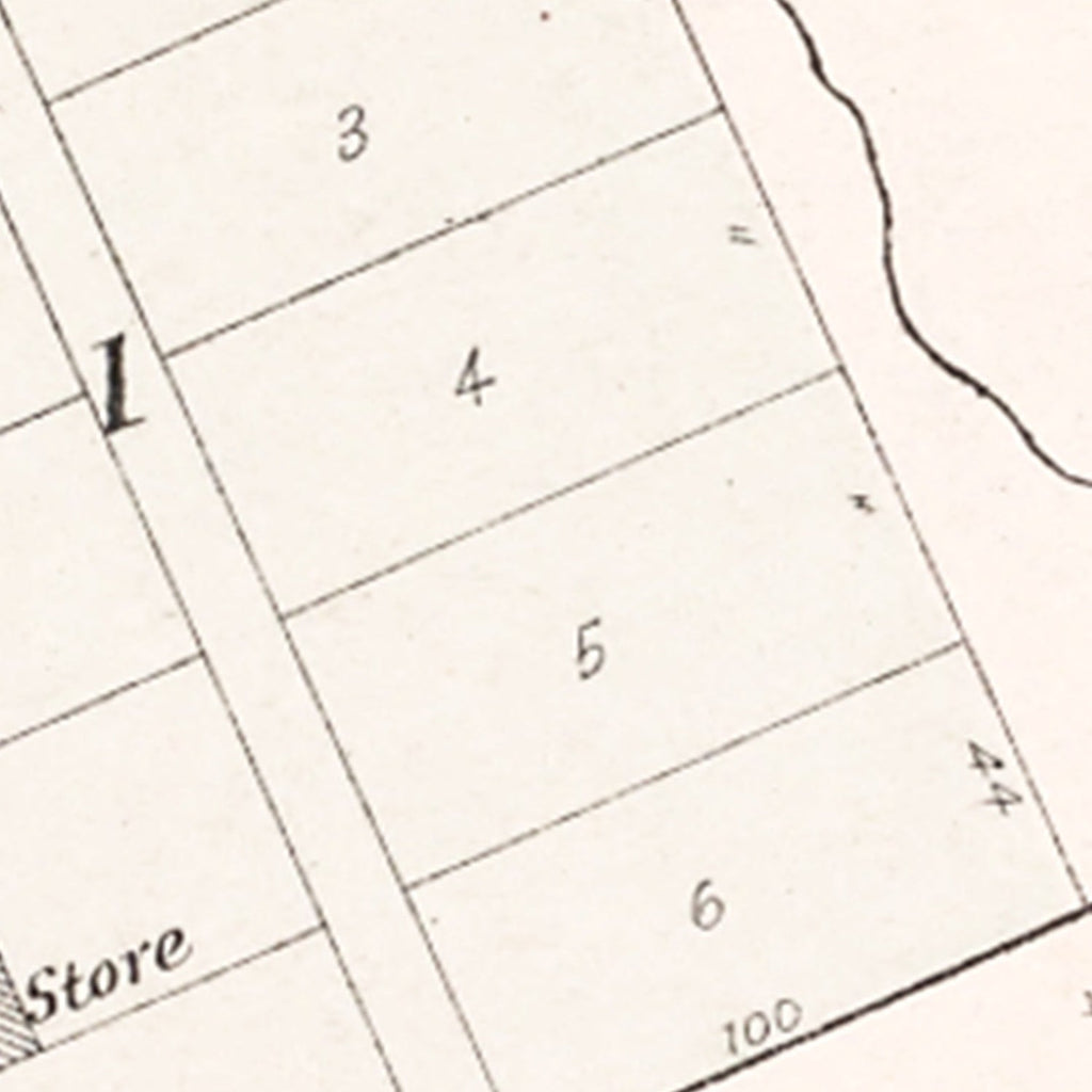 Vintage Map of Rescue, Nebraska 1907