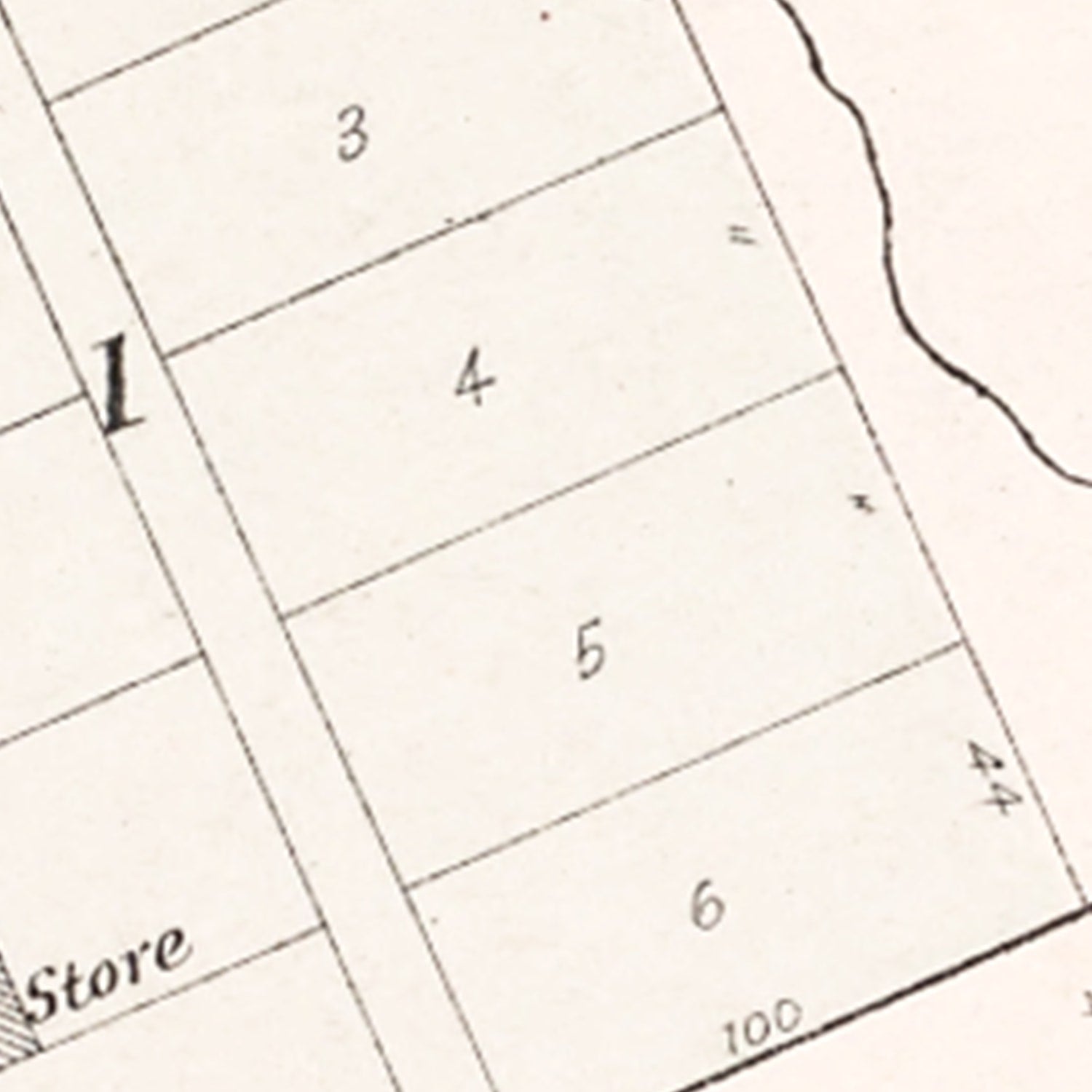Vintage Map of Rescue, Nebraska 1907