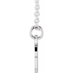 Script Initial Necklace or Pendant