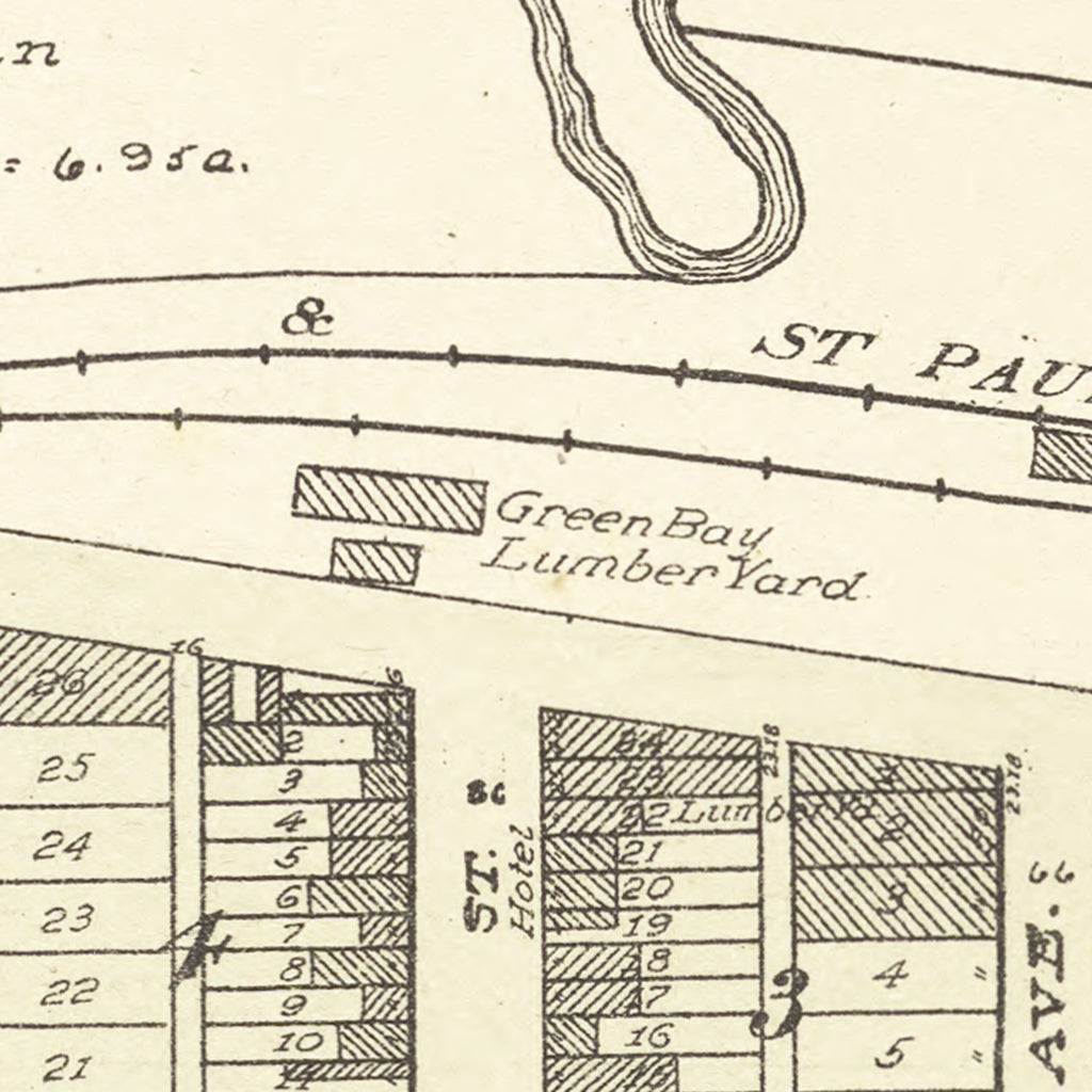 Vintage Map of Charter Oak, Iowa 1908