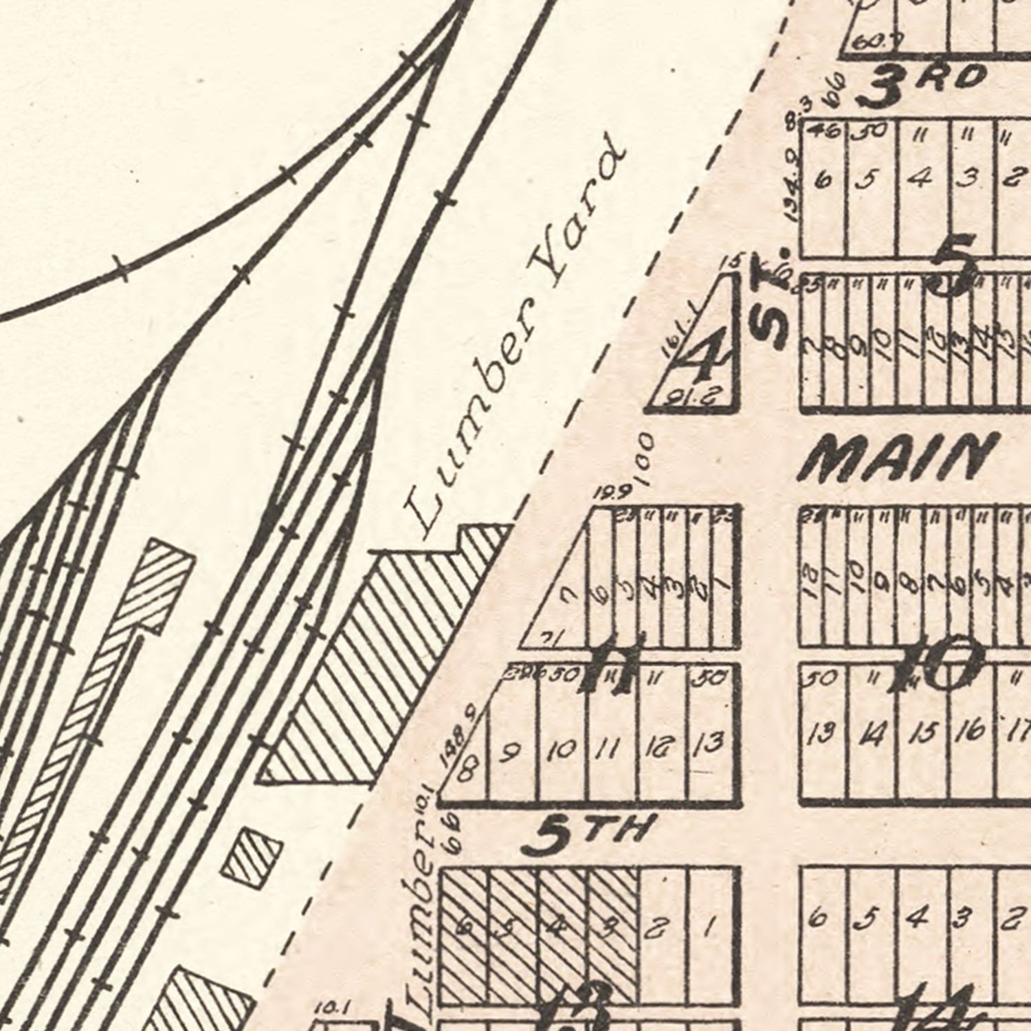Vintage Map of Manilla, Iowa 1908