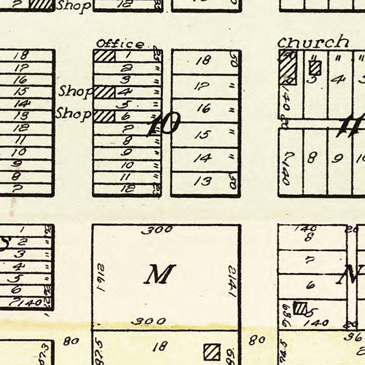 Vintage Map of Bancroft, Nebraska 1908