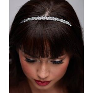 14K White Gold 14 CTW  Lab-Grown Diamond Headband